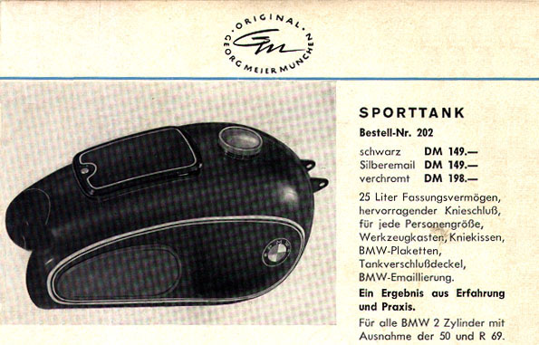 Schorsch Meier Sport tank