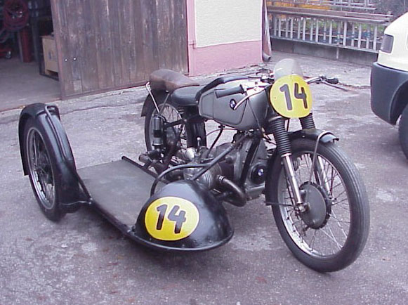 R75 powered sidecar rig